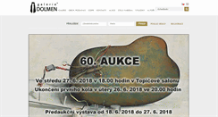 Desktop Screenshot of galerie-dolmen.cz