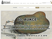 Tablet Screenshot of galerie-dolmen.cz